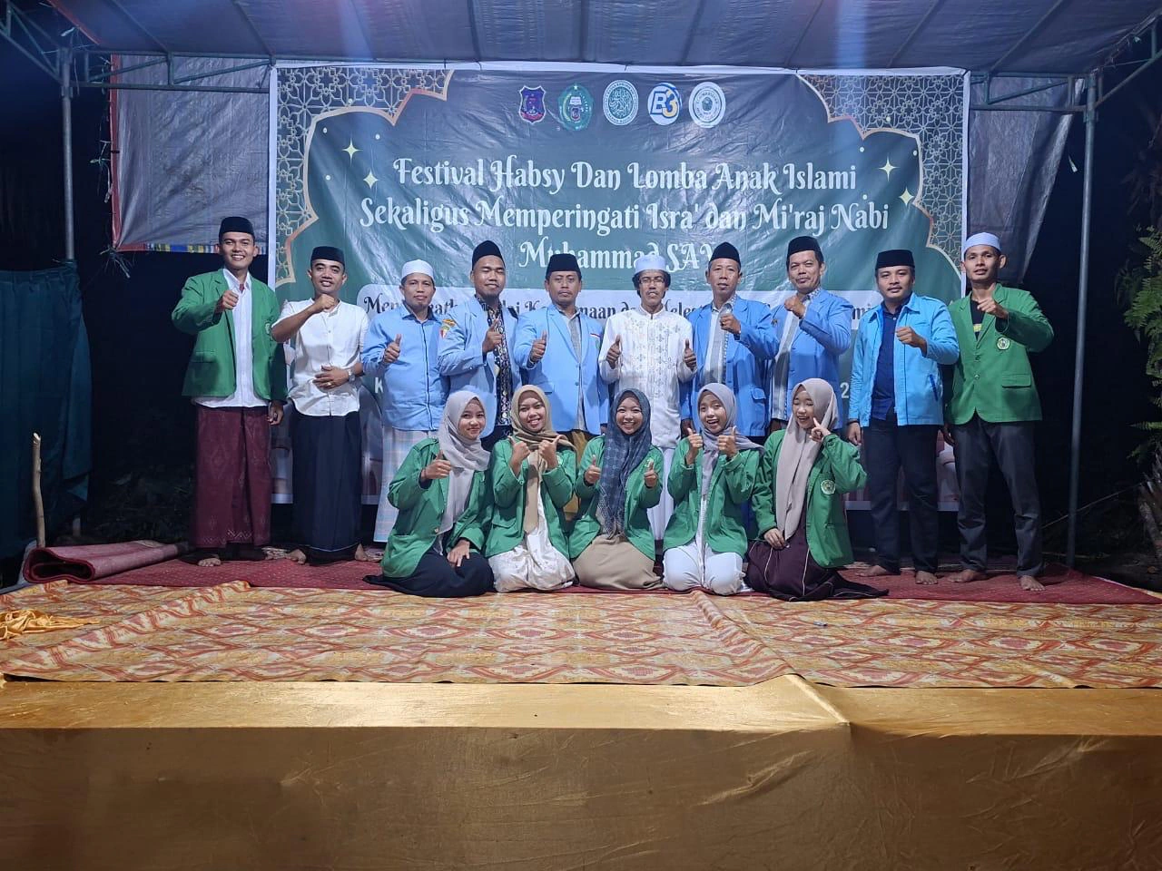 Semarak Isra' Mi'raj di Desa Sungai Terap, Mahasiswa Kukerta STAI Mau'izhah Gelar Festival Habsy dan Lomba Anak Islami